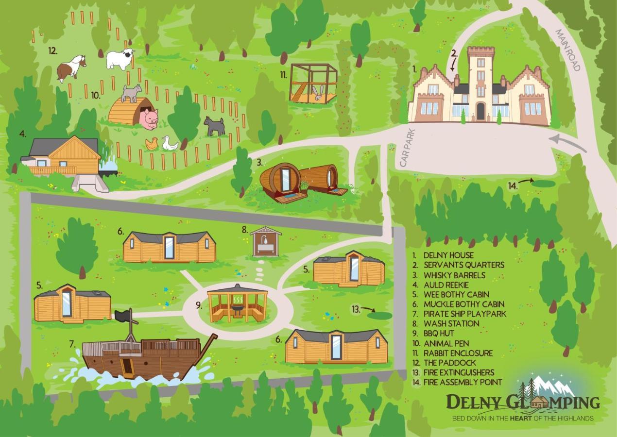 Delny Glamping And Farm Animals Hotel Invergordon Eksteriør billede